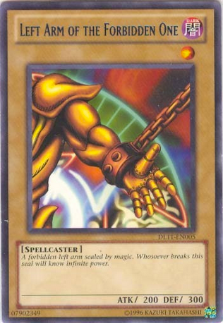 Left Arm of the Forbidden One (Blue) [DL11-EN005] Rare | Arkham Games and Comics