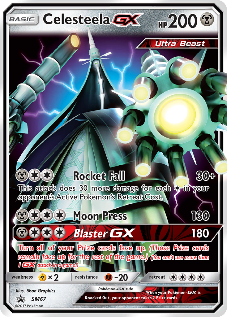 Celesteela GX (SM67) [Sun & Moon: Black Star Promos] | Arkham Games and Comics