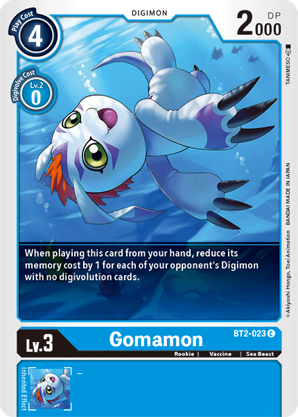 Gomamon [BT2-023] [Release Special Booster Ver.1.5] | Arkham Games and Comics