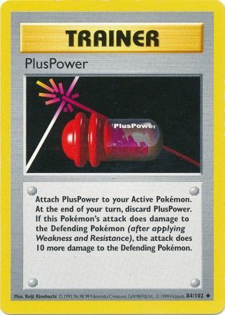 PlusPower (84/102) [Base Set Shadowless Unlimited] | Arkham Games and Comics