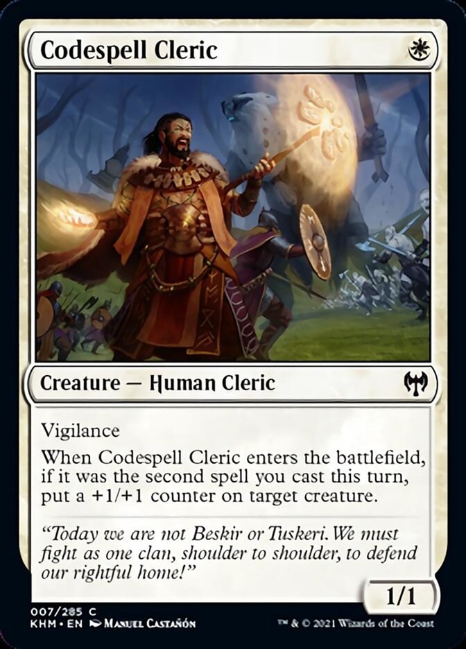 Codespell Cleric [Kaldheim] | Arkham Games and Comics