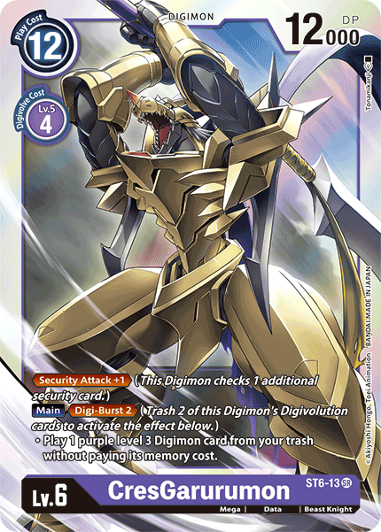 CresGarurumon [ST6-13] [Starter Deck: Venomous Violet] | Arkham Games and Comics