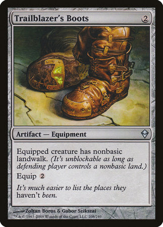 Trailblazer's Boots [Zendikar] | Arkham Games and Comics