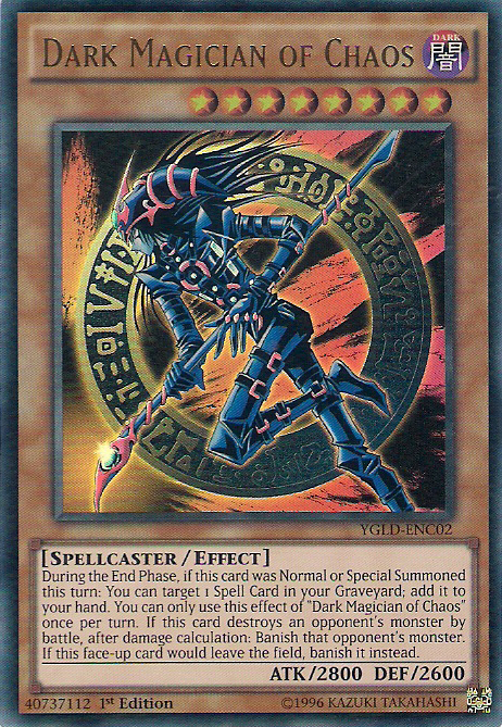 Dark Magician of Chaos [YGLD-ENC02] Ultra Rare | Arkham Games and Comics