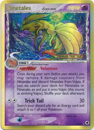 Ninetales (8/101) (Delta Species) (Stamped) [EX: Dragon Frontiers] | Arkham Games and Comics