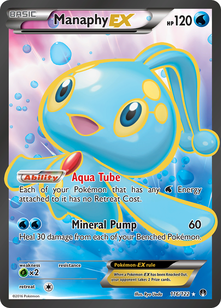 Manaphy EX (116/122) [XY: BREAKpoint] | Arkham Games and Comics