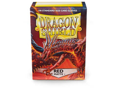 Dragon Shield Matte Sleeve - Red ‘Moltanis’ 100ct | Arkham Games and Comics