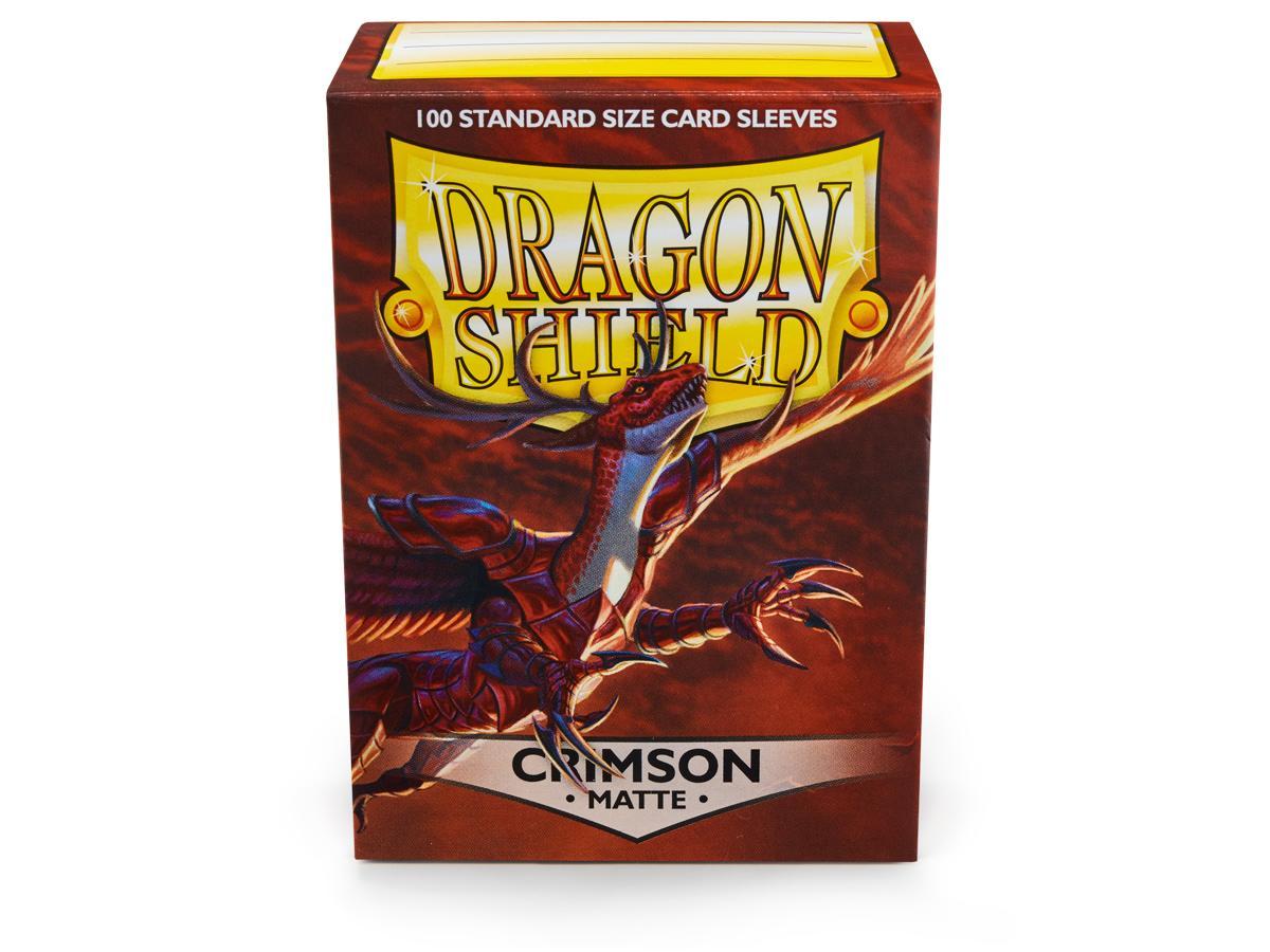 Dragon Shield Matte Sleeve - Crimson ‘Logi’ 100ct | Arkham Games and Comics