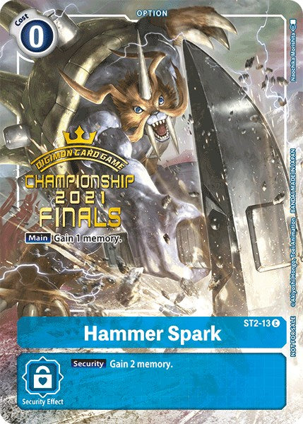 Hammer Spark [ST2-13] (2021 Championship Finals Tamer's Evolution Pack) [Starter Deck: Cocytus Blue Promos] | Arkham Games and Comics