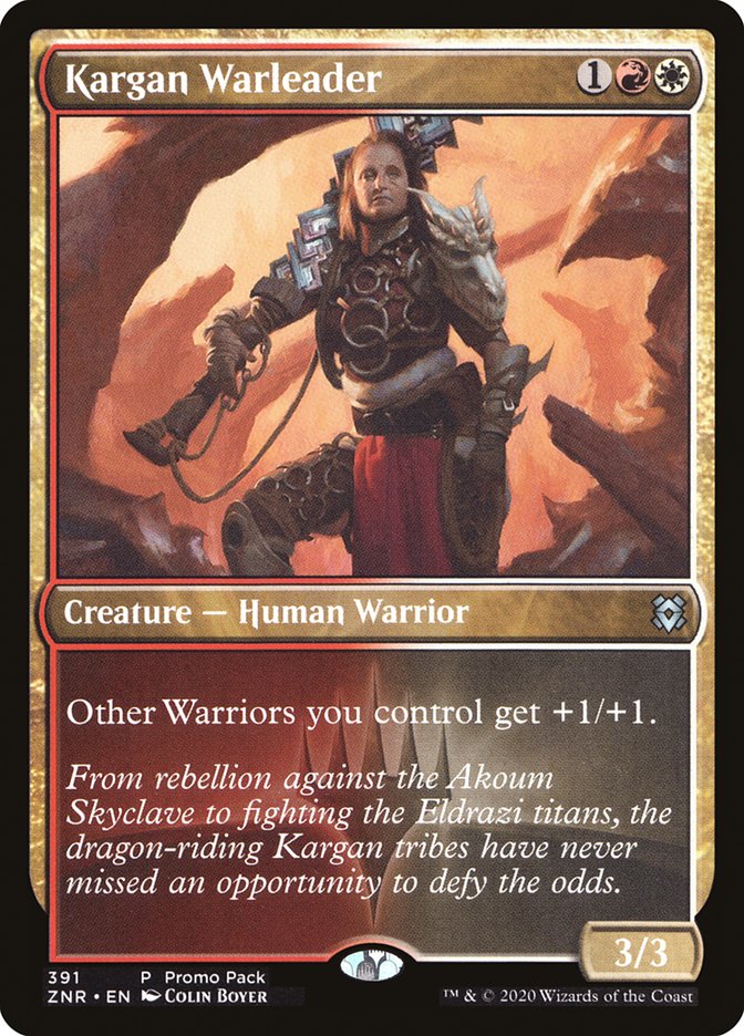 Kargan Warleader (Promo Pack) [Zendikar Rising Promos] | Arkham Games and Comics