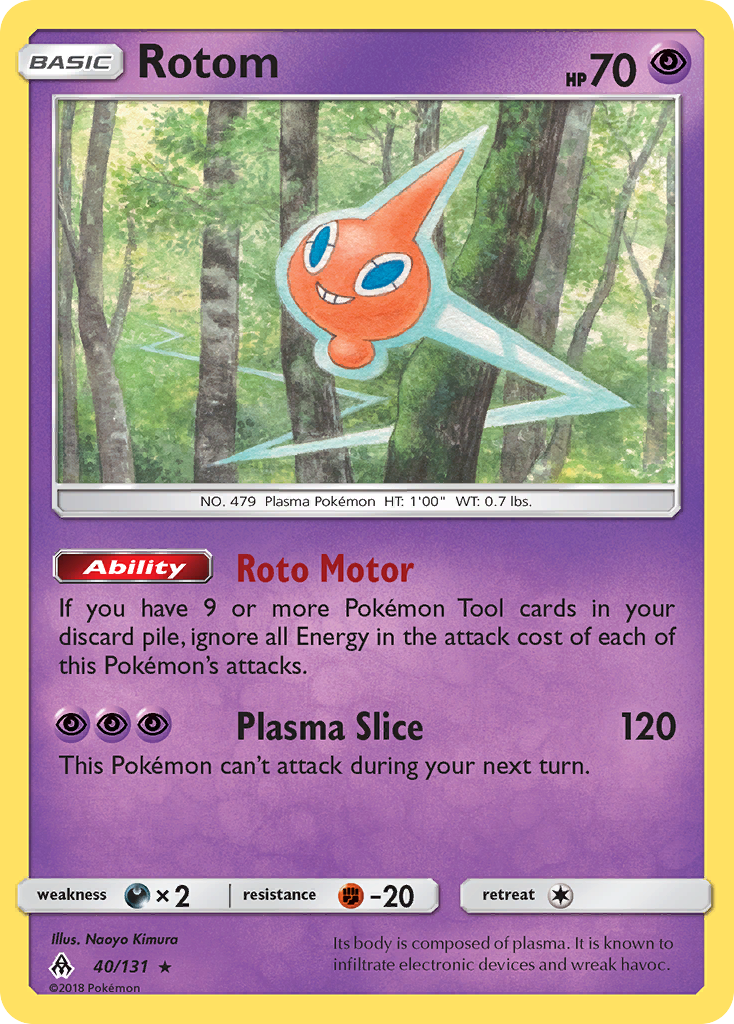 Rotom (40/131) [Sun & Moon: Forbidden Light] | Arkham Games and Comics