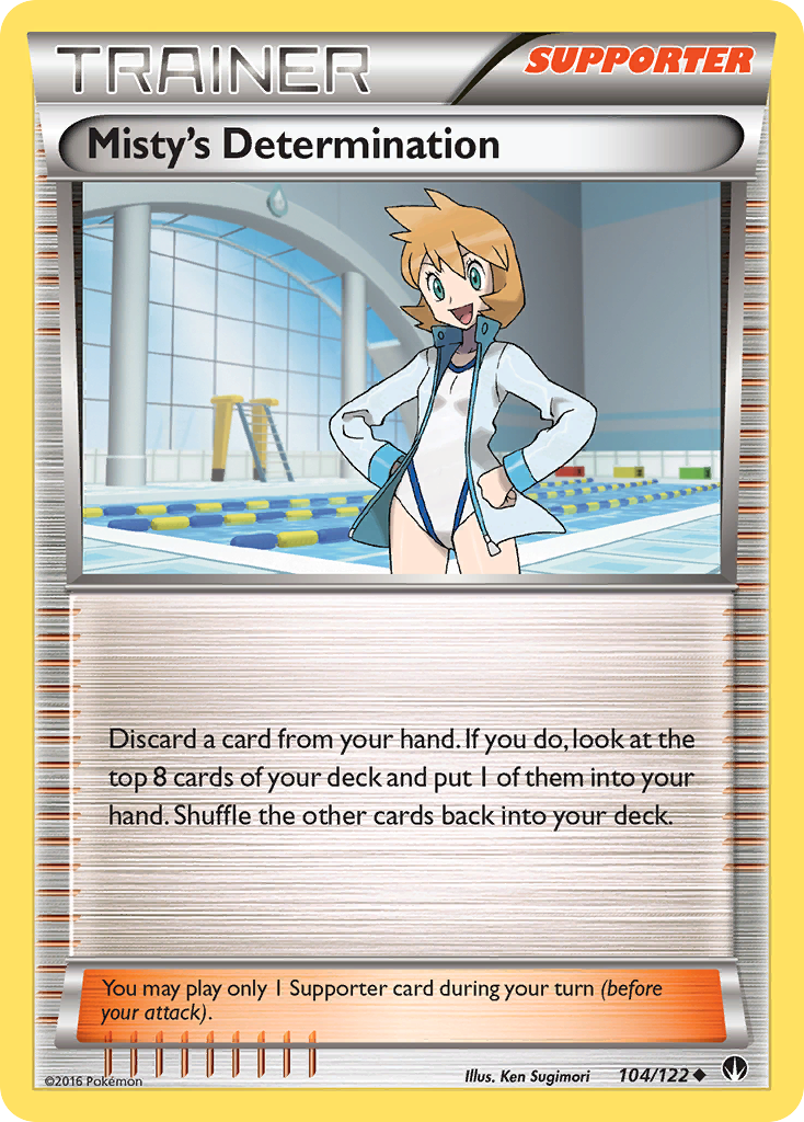 Misty's Determination (104/122) [XY: BREAKpoint] | Arkham Games and Comics
