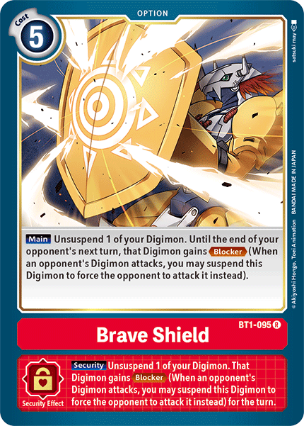 Brave Shield [BT1-095] [Release Special Booster Ver.1.5] | Arkham Games and Comics