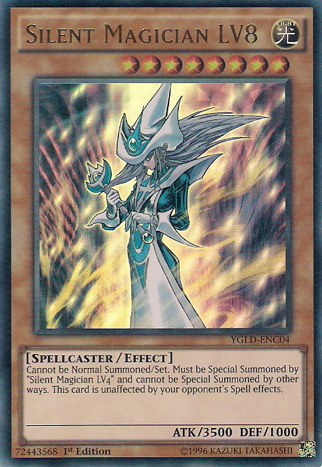 Silent Magician LV8 [YGLD-ENC04] Ultra Rare | Arkham Games and Comics