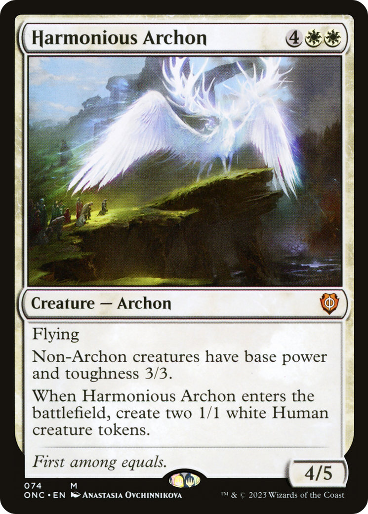 Harmonious Archon [Phyrexia: All Will Be One Commander] | Arkham Games and Comics