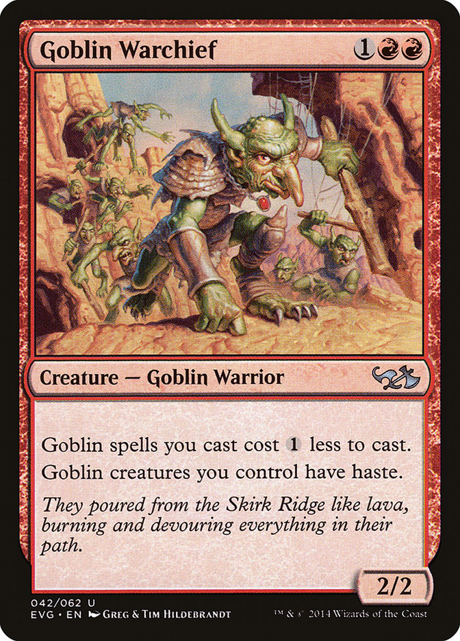 Goblin Warchief (Elves vs. Goblins) [Duel Decks Anthology] | Arkham Games and Comics