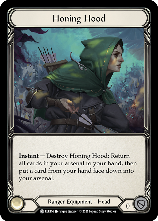 Honing Hood [ELE214] (Tales of Aria)  1st Edition Cold Foil | Arkham Games and Comics