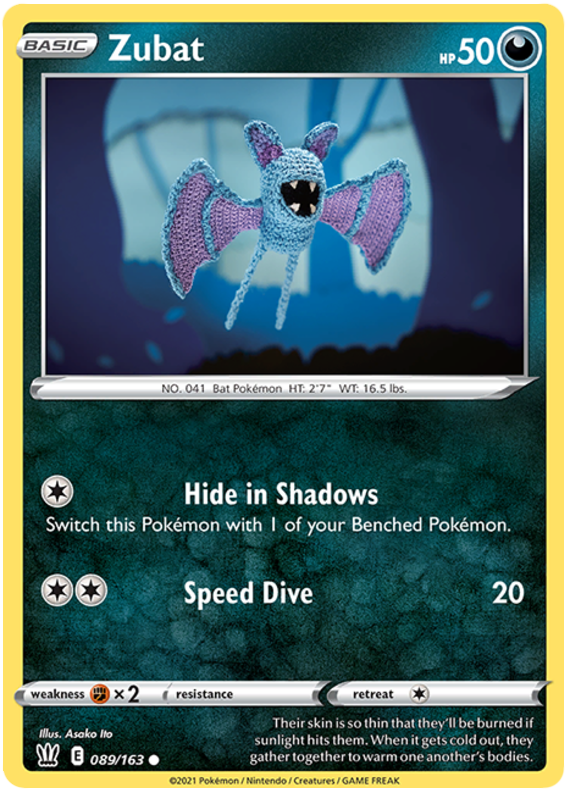 Zubat (089/163) [Sword & Shield: Battle Styles] | Arkham Games and Comics