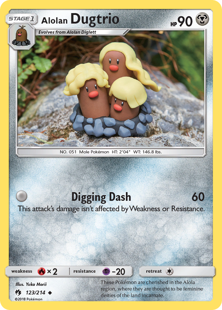 Alolan Dugtrio (123/214) [Sun & Moon: Lost Thunder] | Arkham Games and Comics