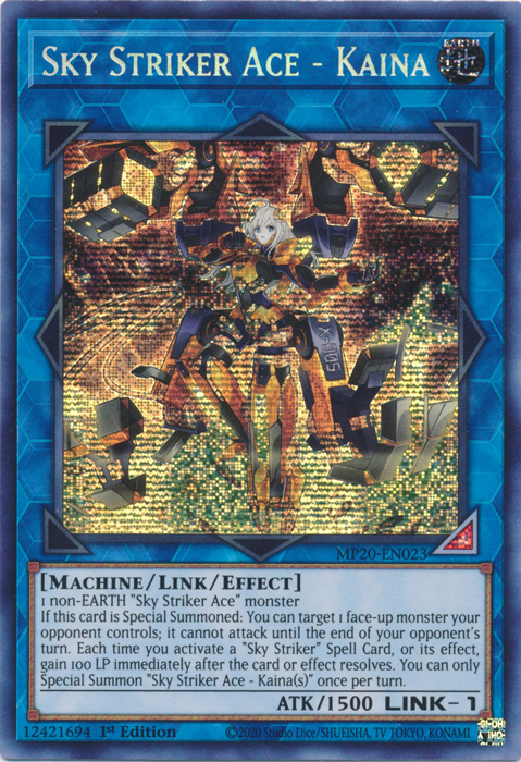 Sky Striker Ace - Kaina [MP20-EN023] Prismatic Secret Rare | Arkham Games and Comics