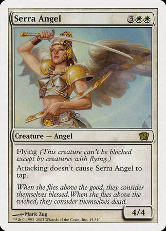 Serra Angel [Eighth Edition] | Arkham Games and Comics