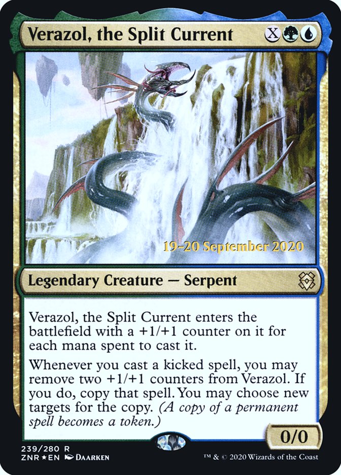 Verazol, the Split Current  [Zendikar Rising Prerelease Promos] | Arkham Games and Comics