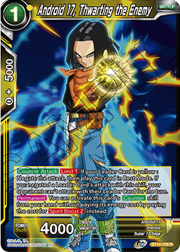 Android 17, Thwarting the Enemy (BT14-109) [Cross Spirits] | Arkham Games and Comics