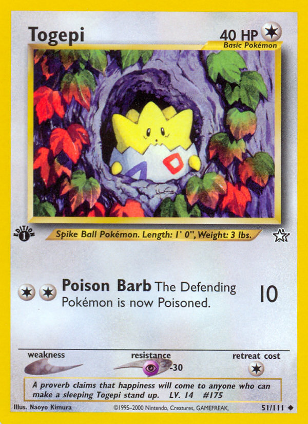 Togepi (51/111) [Neo Genesis 1st Edition] | Arkham Games and Comics