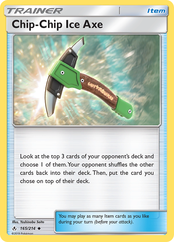 Chip-Chip Ice Axe (165/214) [Sun & Moon: Unbroken Bonds] | Arkham Games and Comics