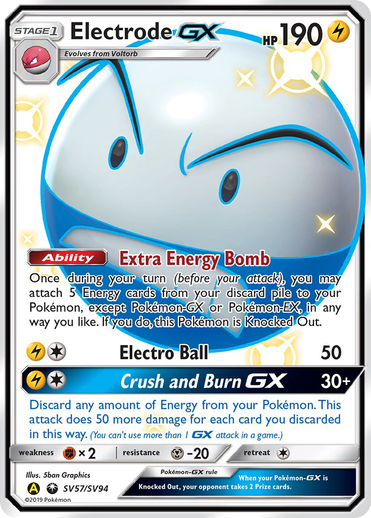 Electrode GX (SV57/SV94) [Sun & Moon: Hidden Fates - Shiny Vault] | Arkham Games and Comics