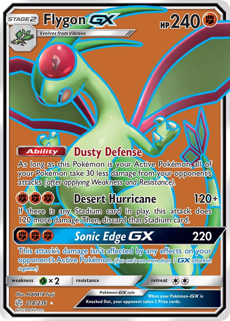 Flygon GX (218/236) [Sun & Moon: Cosmic Eclipse] | Arkham Games and Comics