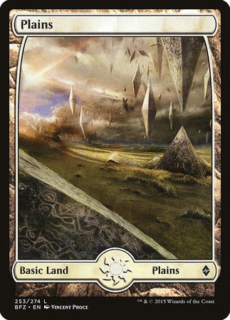 Plains (253) - Full Art [Battle for Zendikar] | Arkham Games and Comics