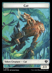 Human Soldier // Cat (0005) Double-Sided Token [Commander Masters Tokens] | Arkham Games and Comics