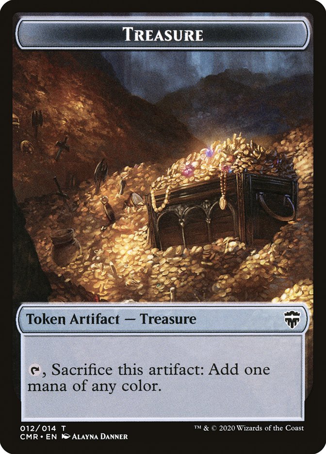 Treasure Token [Commander Legends Tokens] | Arkham Games and Comics