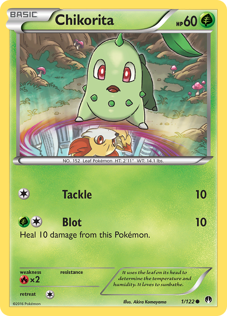 Chikorita (1/122) [XY: BREAKpoint] | Arkham Games and Comics