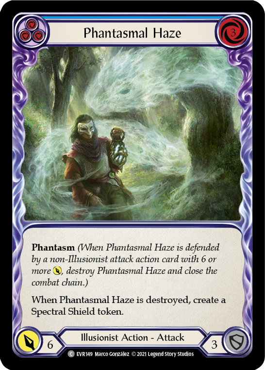 Phantasmal Haze (Blue) [EVR149] (Everfest)  1st Edition Normal | Arkham Games and Comics