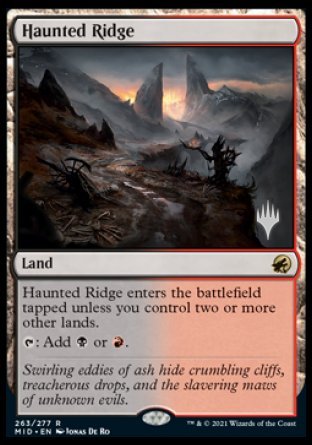 Haunted Ridge (Promo Pack) [Innistrad: Midnight Hunt Promos] | Arkham Games and Comics