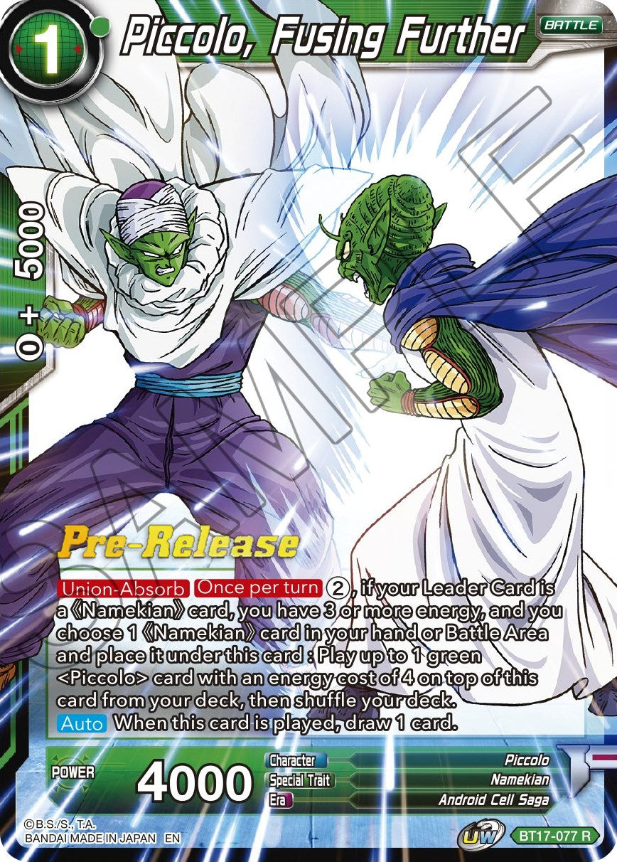 Piccolo, Fusing Further (BT17-077) [Ultimate Squad Prerelease Promos] | Arkham Games and Comics