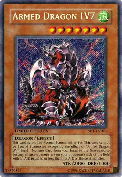 Armed Dragon Lv7 [SD1-ENDE1] Secret Rare | Arkham Games and Comics