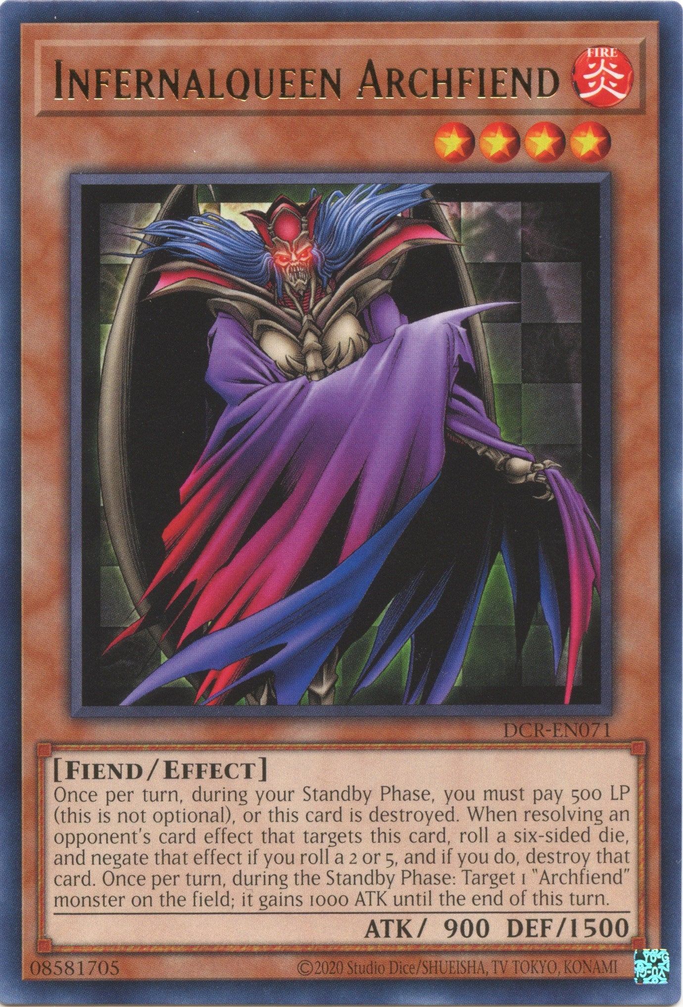 Infernalqueen Archfiend (25th Anniversary) [DCR-EN071] Rare | Arkham Games and Comics