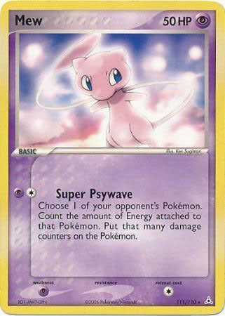 Mew (111/110) (Non Holo DVD Promo) [EX: Holon Phantoms] | Arkham Games and Comics