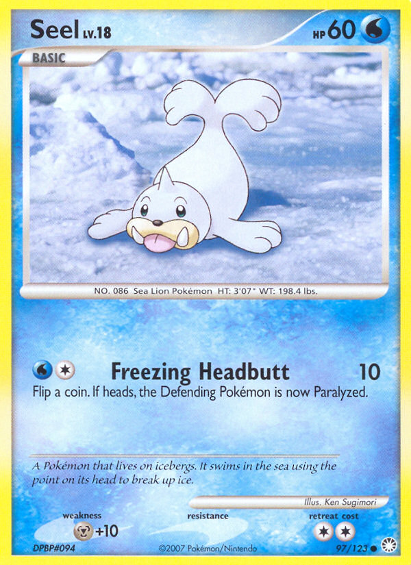 Seel (97/123) [Diamond & Pearl: Mysterious Treasures] | Arkham Games and Comics