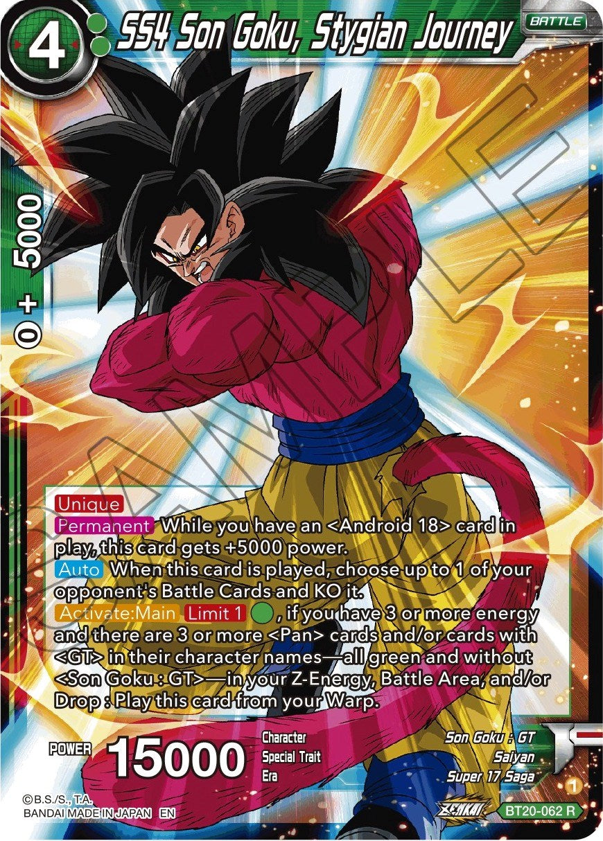 SS4 Son Goku, Stygian Journey (BT20-062) [Power Absorbed] | Arkham Games and Comics
