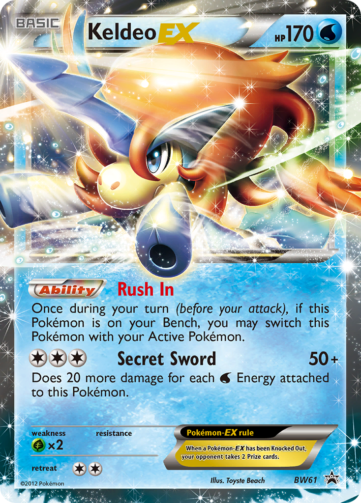 Keldeo EX (BW61) [Black & White: Black Star Promos] | Arkham Games and Comics