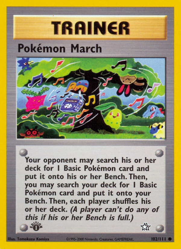 Pokemon March (102/111) [Neo Genesis 1st Edition] | Arkham Games and Comics