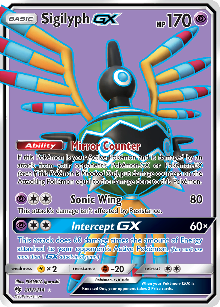 Sigilyph GX (202/214) [Sun & Moon: Lost Thunder] | Arkham Games and Comics