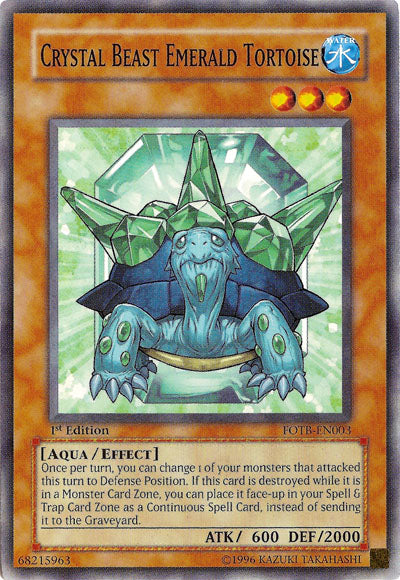 Crystal Beast Emerald Tortoise [FOTB-EN003] Common | Arkham Games and Comics