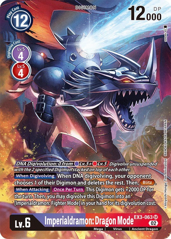 Imperialdramon: Dragon Mode [EX3-063] (Alternate Art) [Draconic Roar] | Arkham Games and Comics