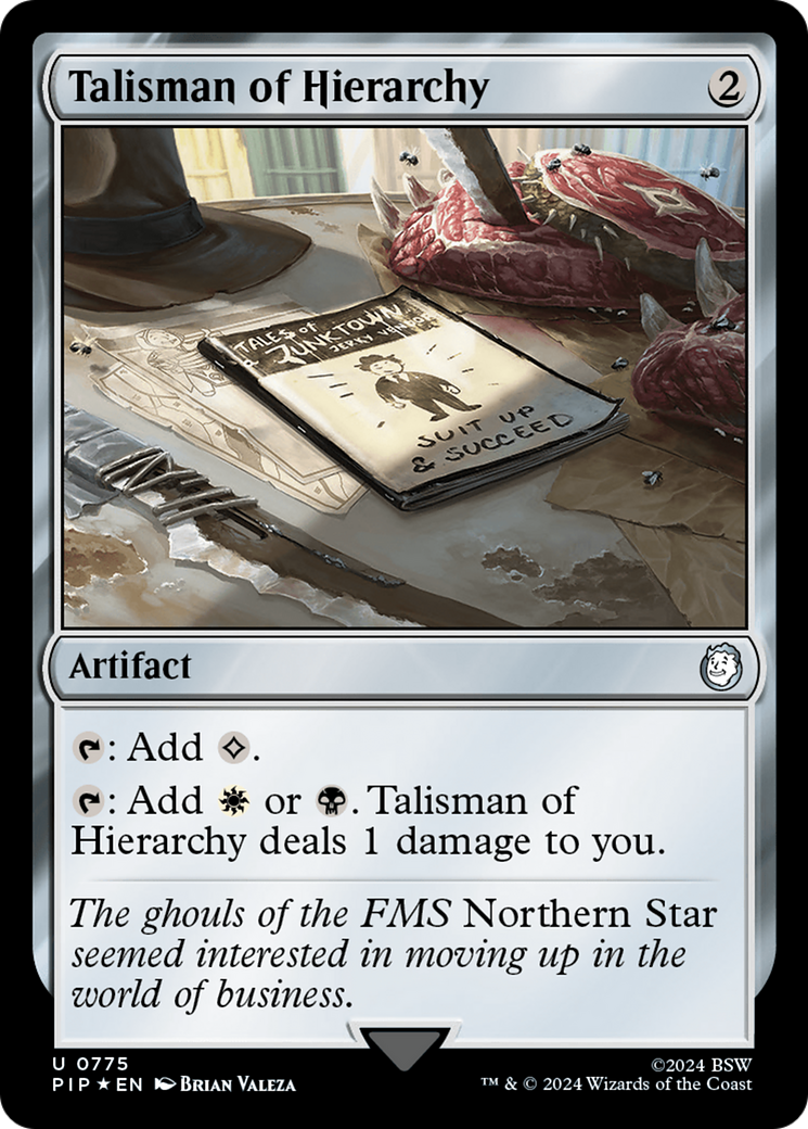 Talisman of Hierarchy (Surge Foil) [Fallout] | Arkham Games and Comics