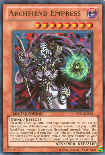 Archfiend Empress [STBL-ENSP1] Ultra Rare | Arkham Games and Comics